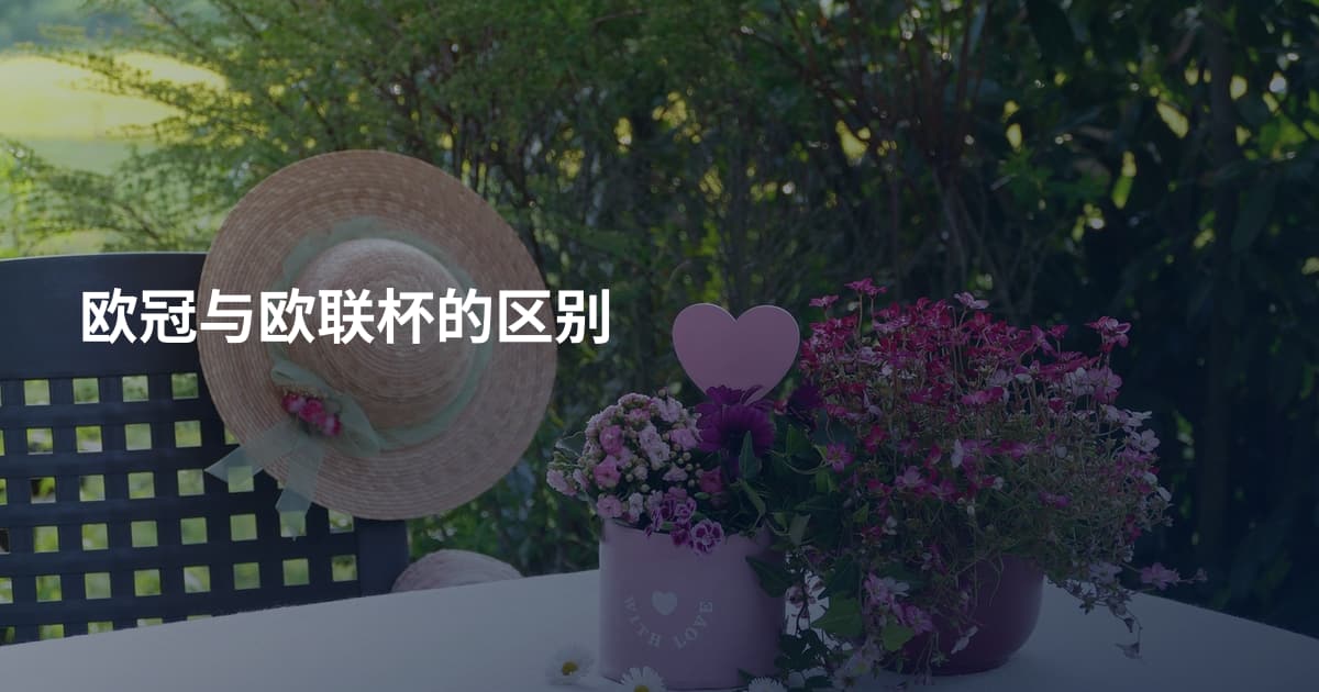 欧冠与欧联杯的区别