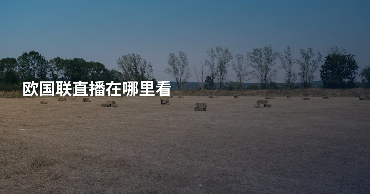 欧国联直播在哪里看