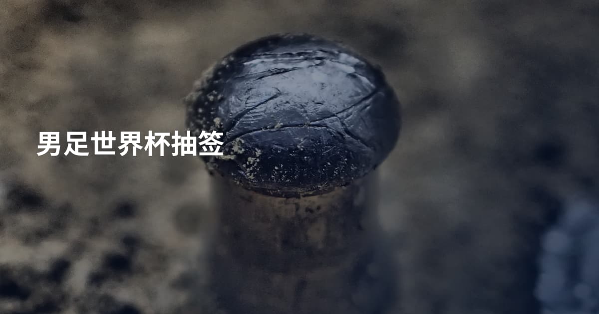 男足世界杯抽签