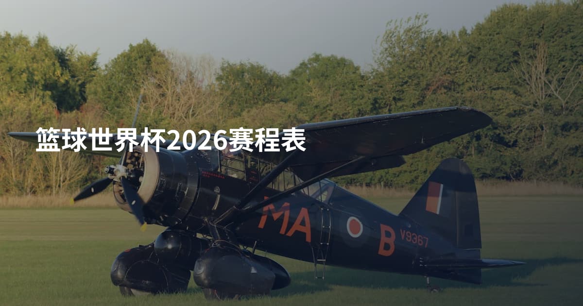 篮球世界杯2026赛程表