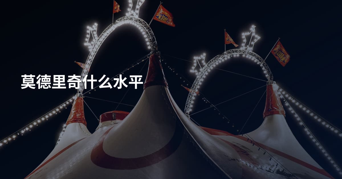 莫德里奇什么水平