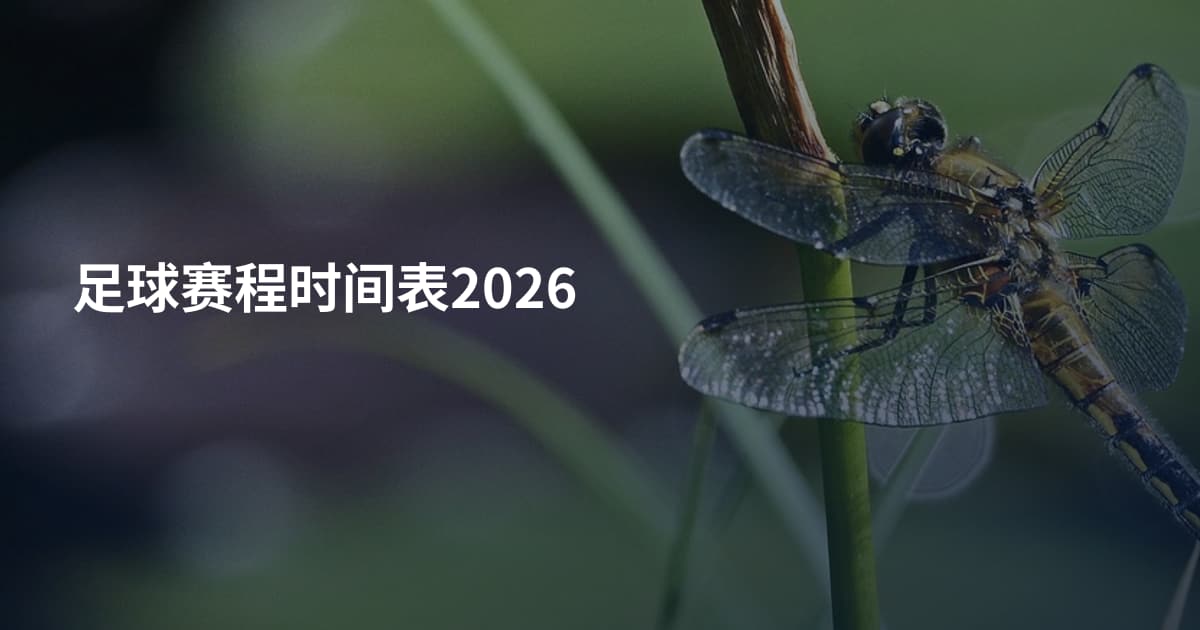 足球赛程时间表2026