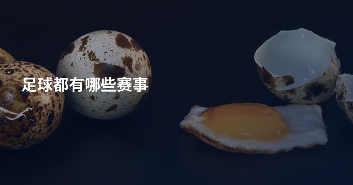 足球都有哪些赛事