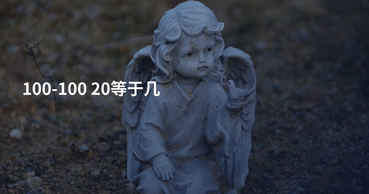 100-100 20等于几