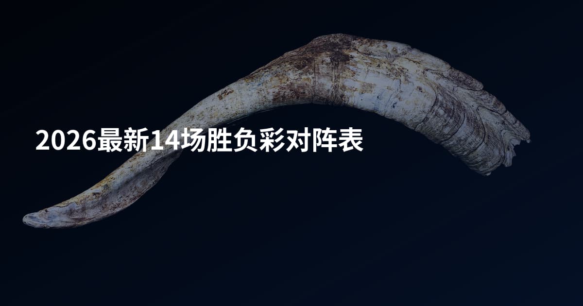 2026最新14场胜负彩对阵表