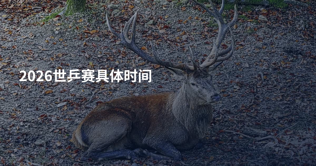 2026世乒赛具体时间