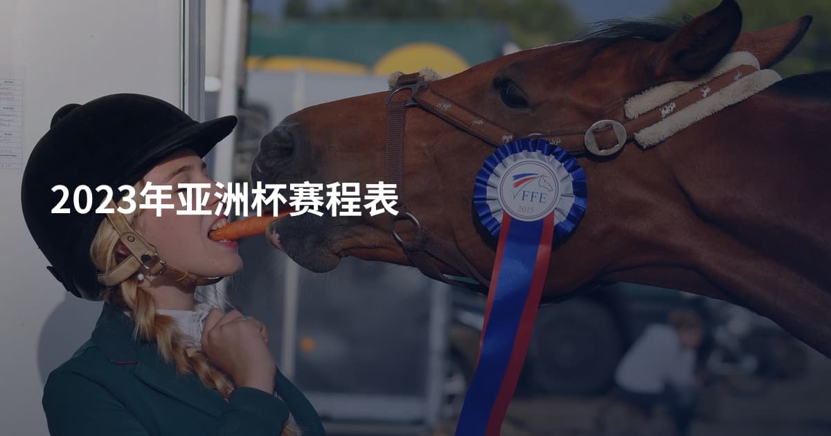 2023年亚洲杯赛程表