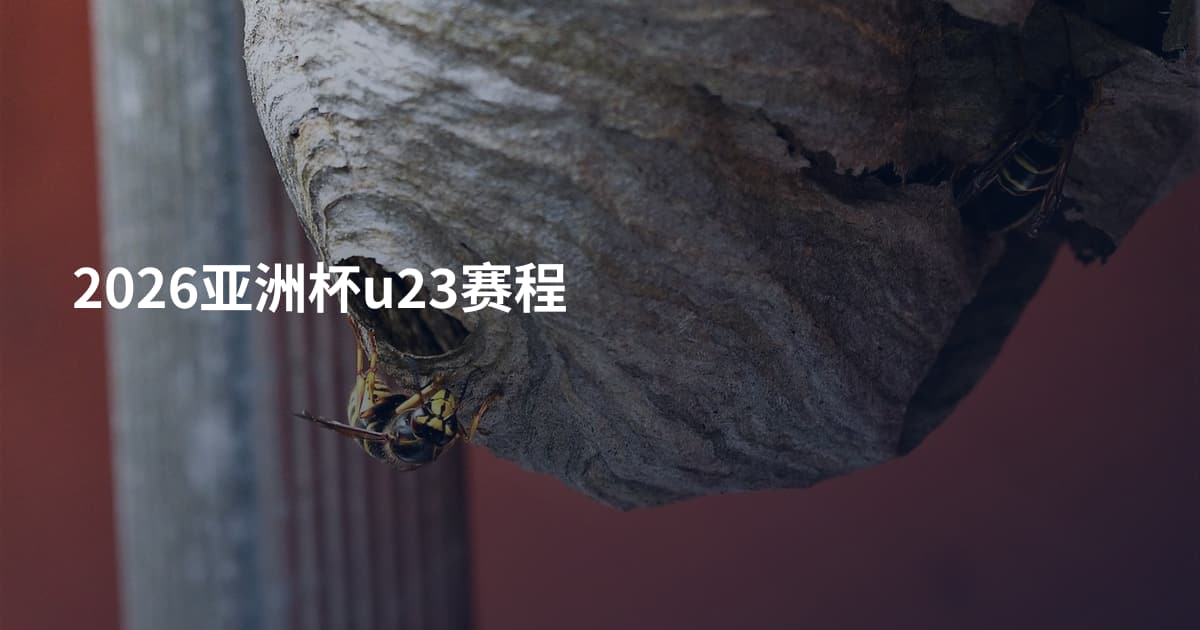 2026亚洲杯u23赛程