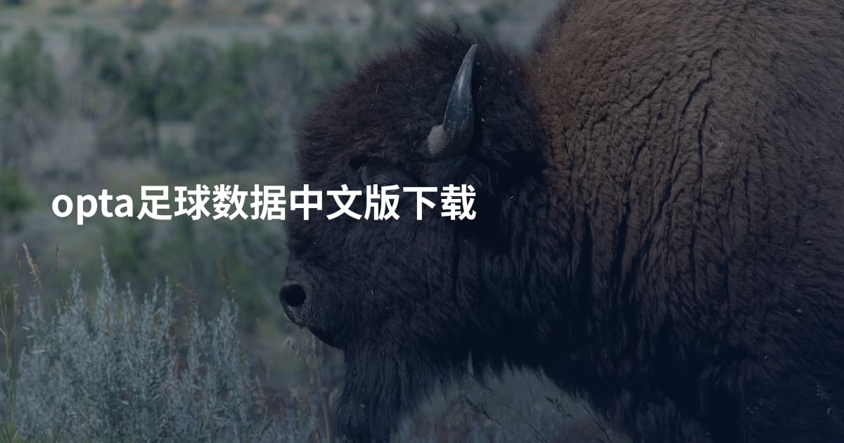opta足球数据中文版下载