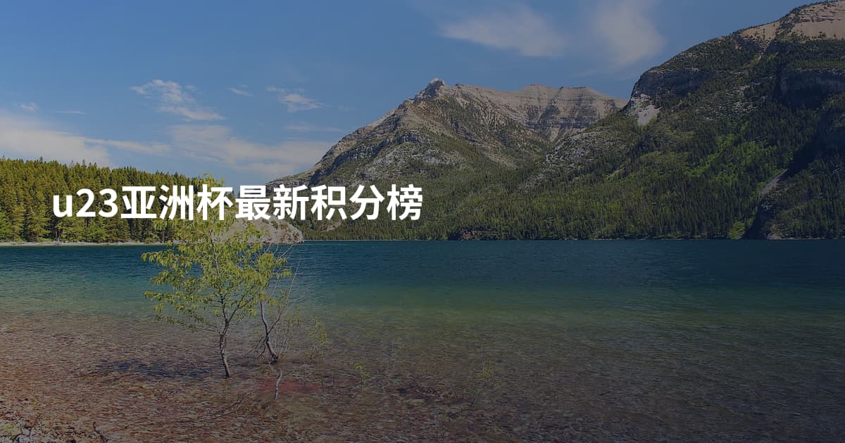 u23亚洲杯最新积分榜