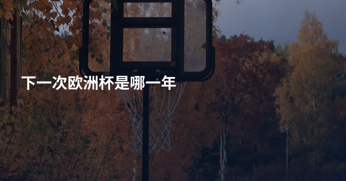 下一次欧洲杯是哪一年