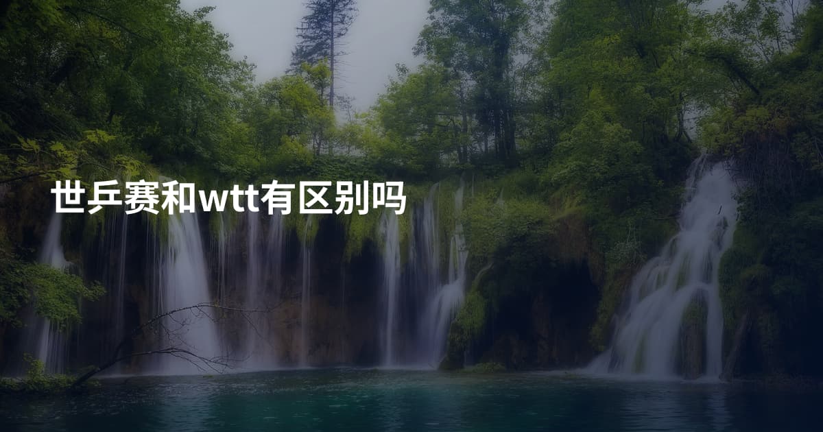 世乒赛和wtt有区别吗
