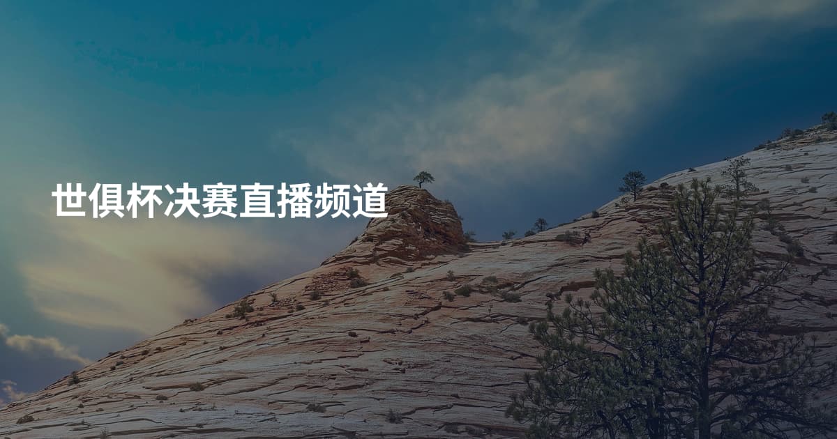 世俱杯决赛直播频道