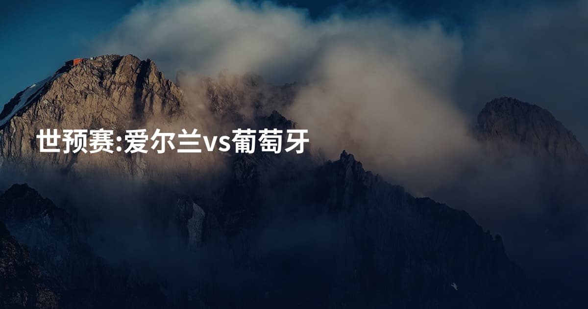 世预赛:爱尔兰vs葡萄牙