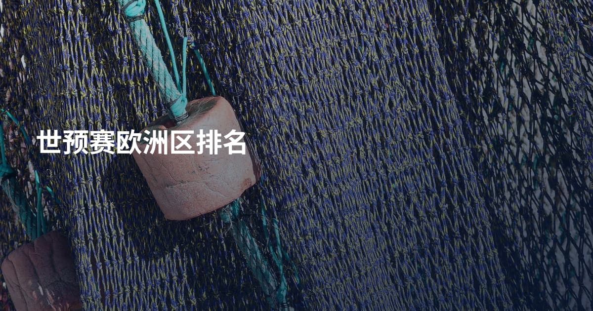 世预赛欧洲区排名
