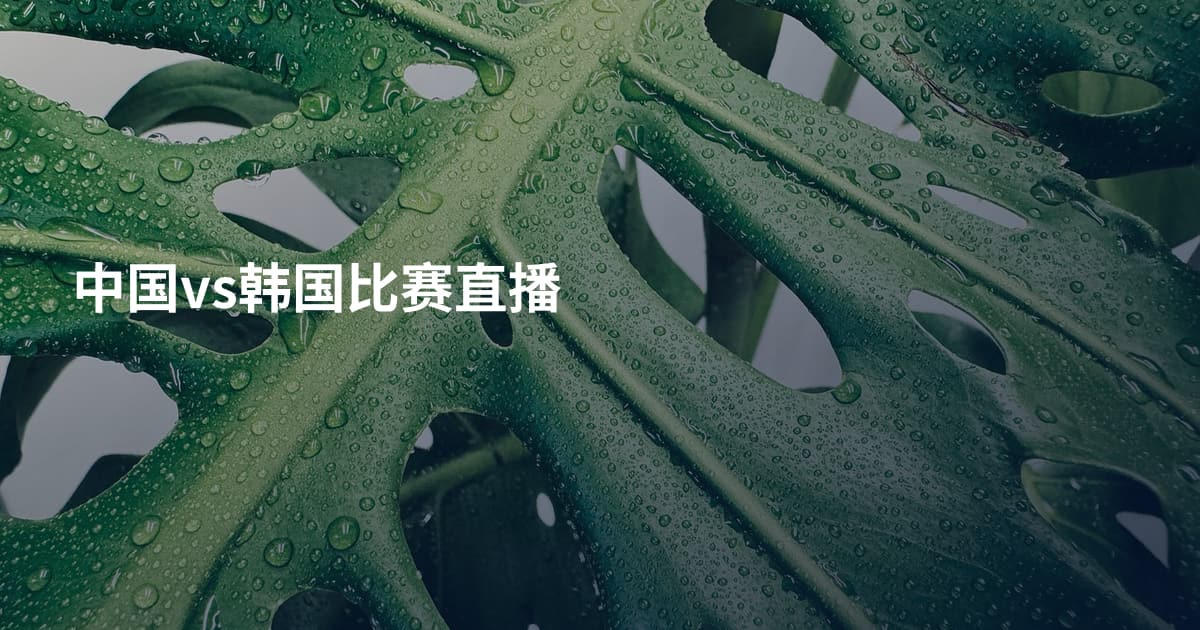 中国vs韩国比赛直播
