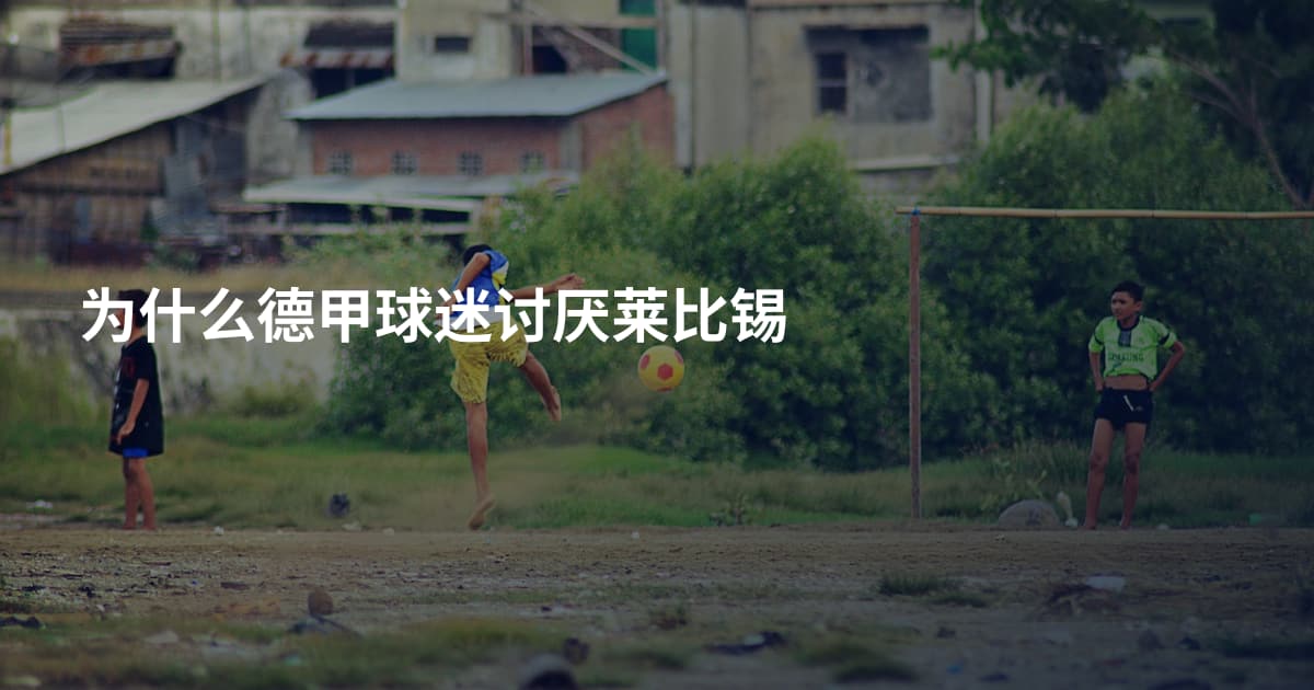 为什么德甲球迷讨厌莱比锡