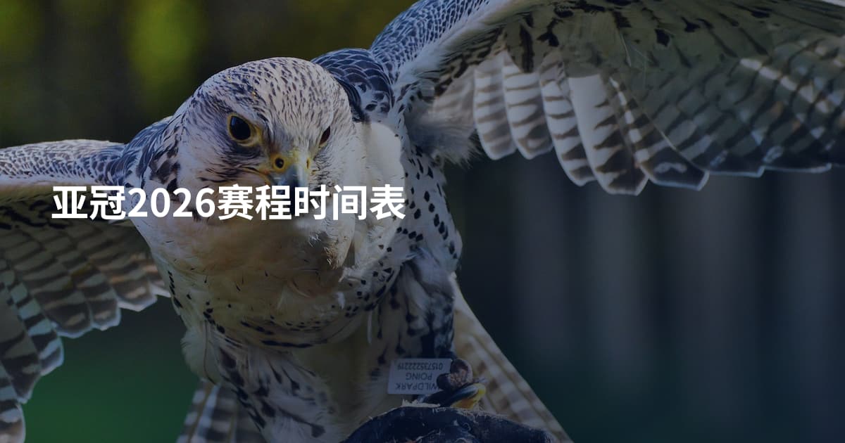 亚冠2026赛程时间表