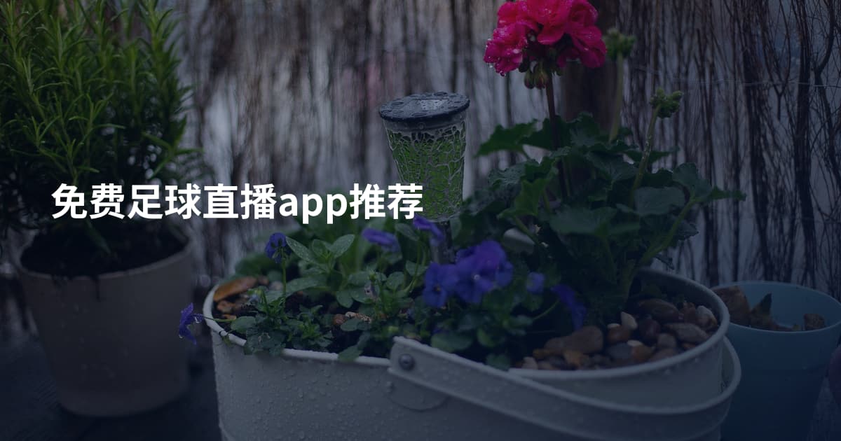 免费足球直播app推荐