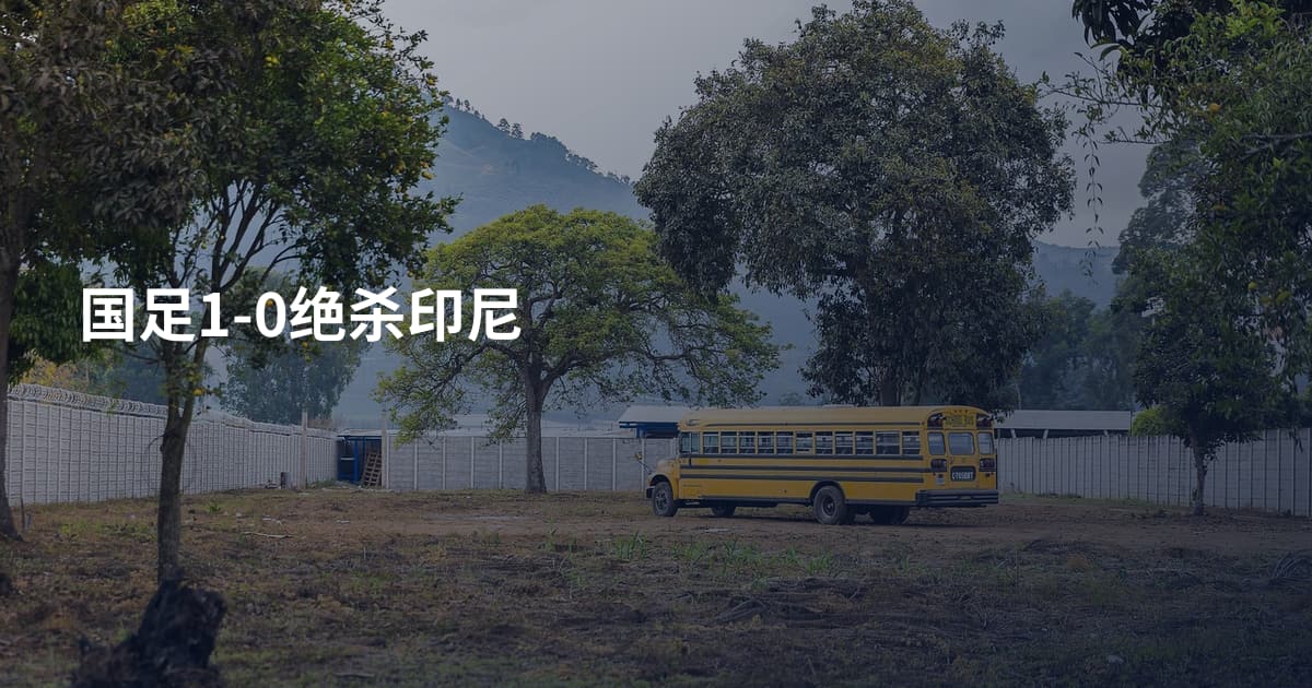 国足1-0绝杀印尼
