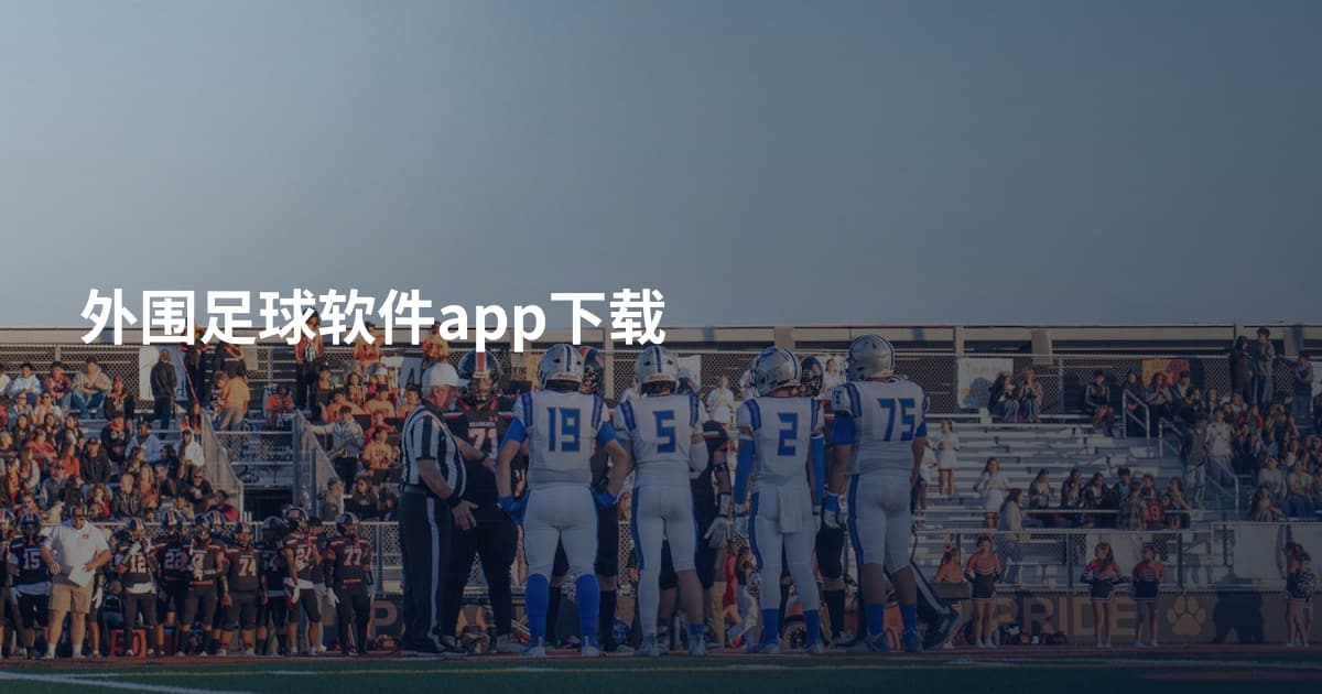 外围足球软件app下载
