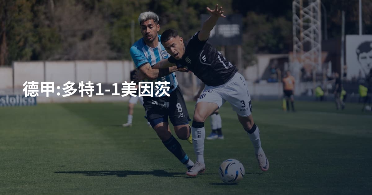 德甲:多特1-1美因茨