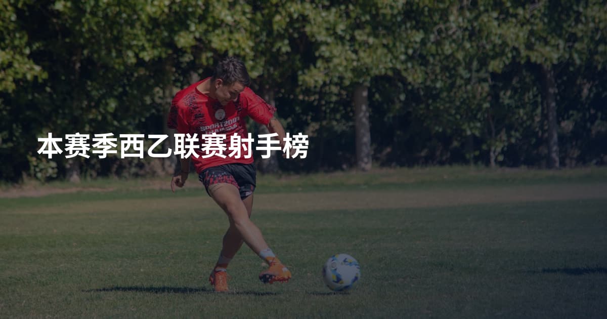 本赛季西乙联赛射手榜