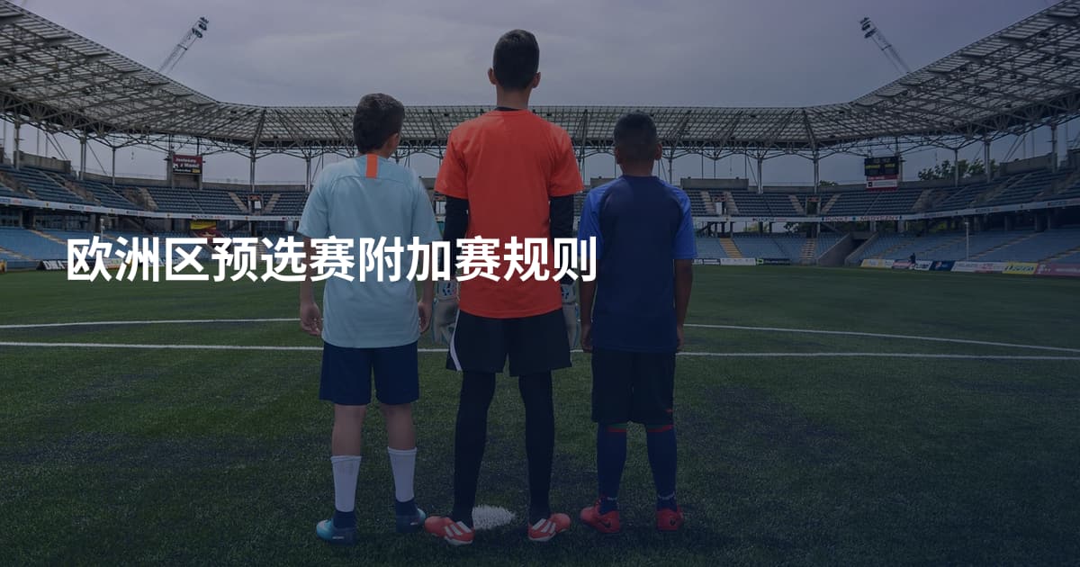 欧洲区预选赛附加赛规则
