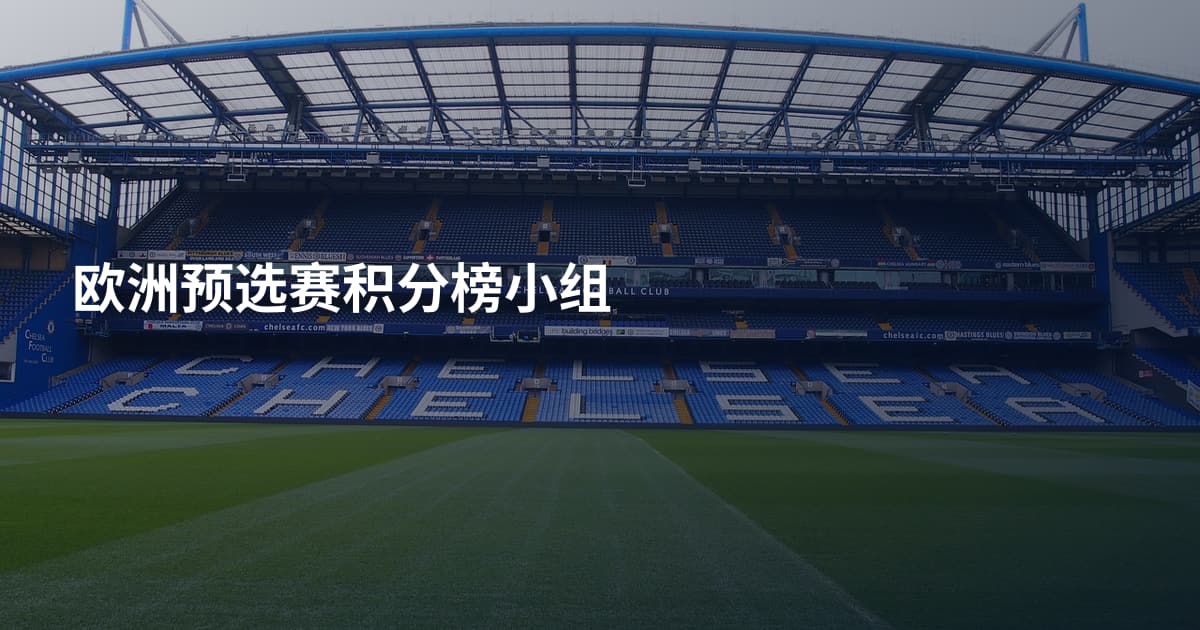 欧洲预选赛积分榜小组