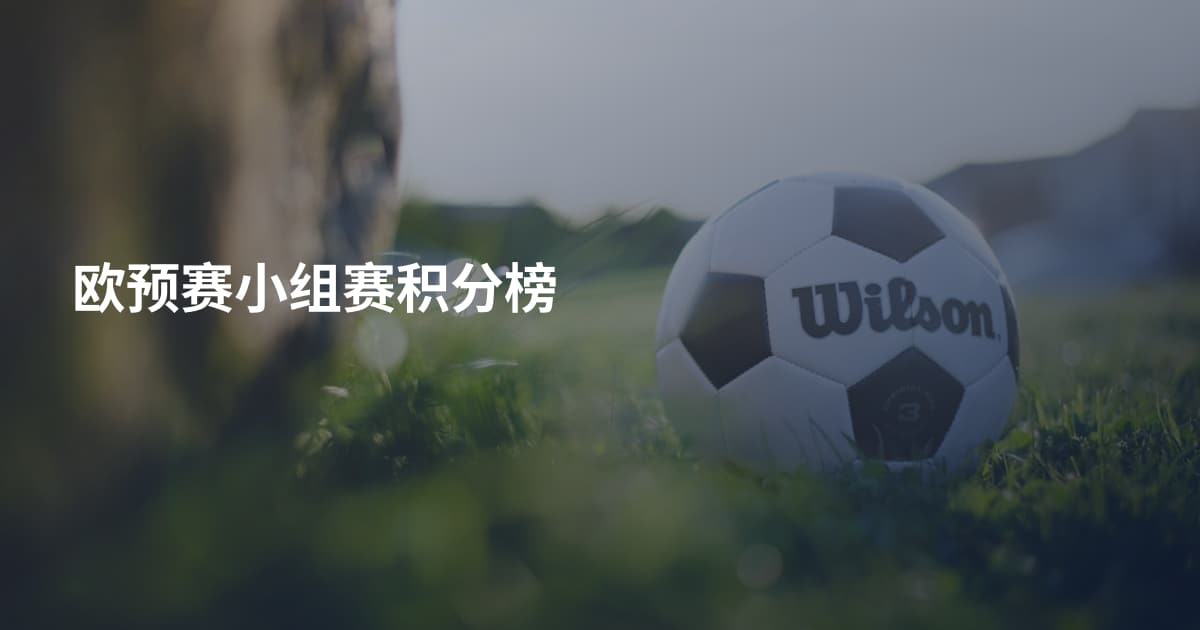 欧预赛小组赛积分榜