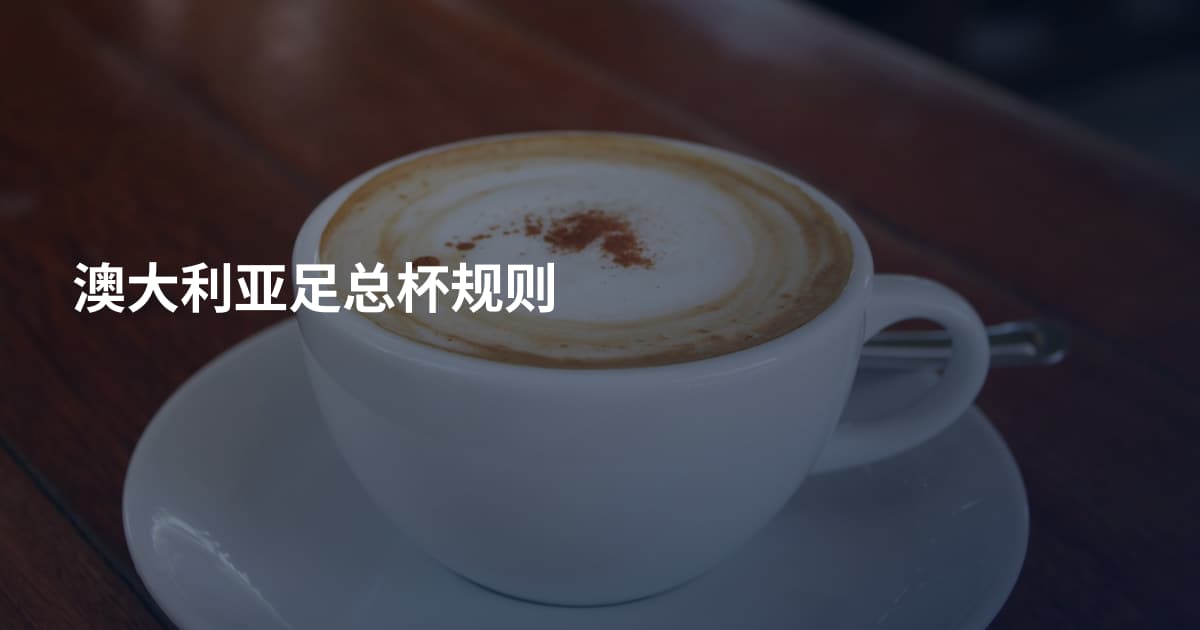 澳大利亚足总杯规则