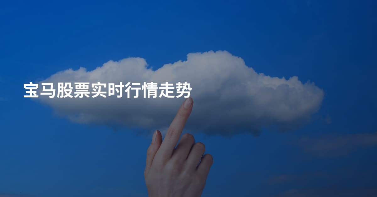 宝马股票实时行情走势