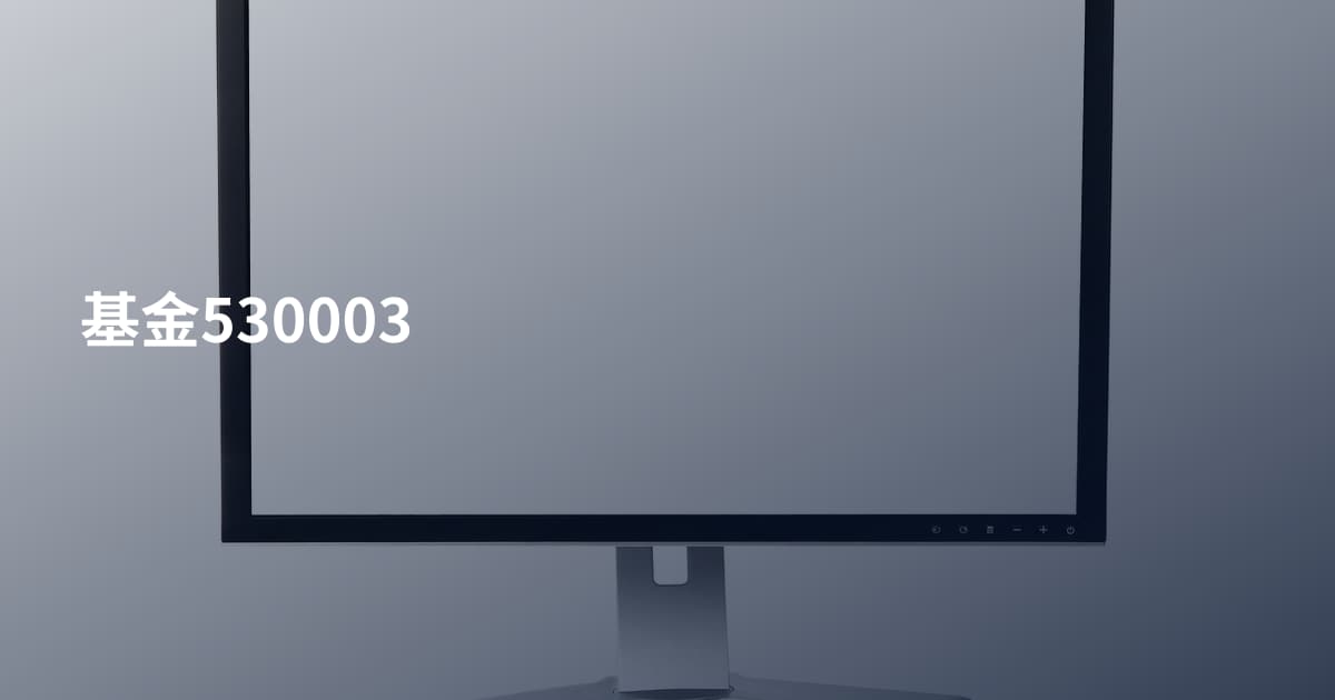 基金530003