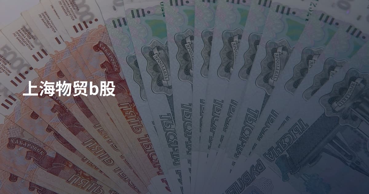 上海物贸b股