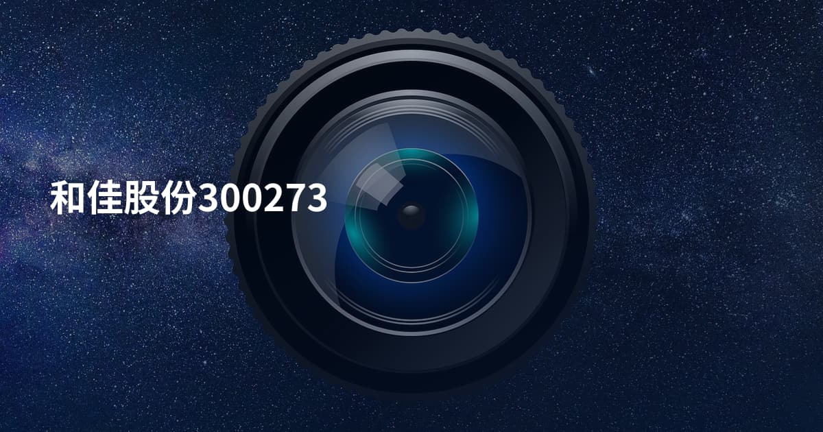 和佳股份300273