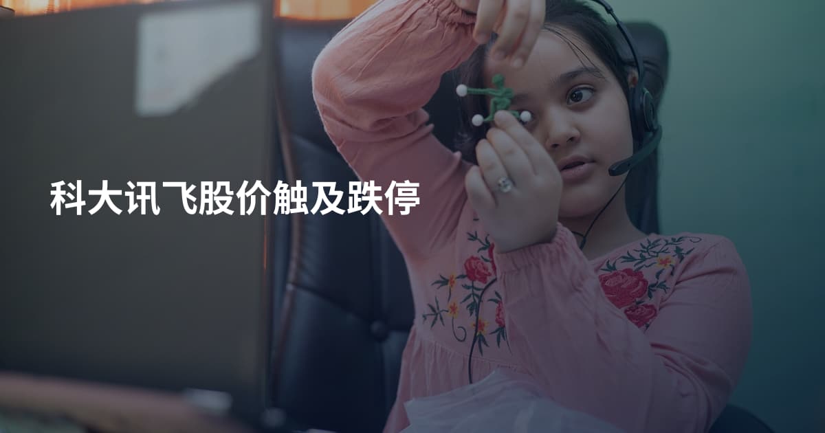 科大讯飞股价触及跌停