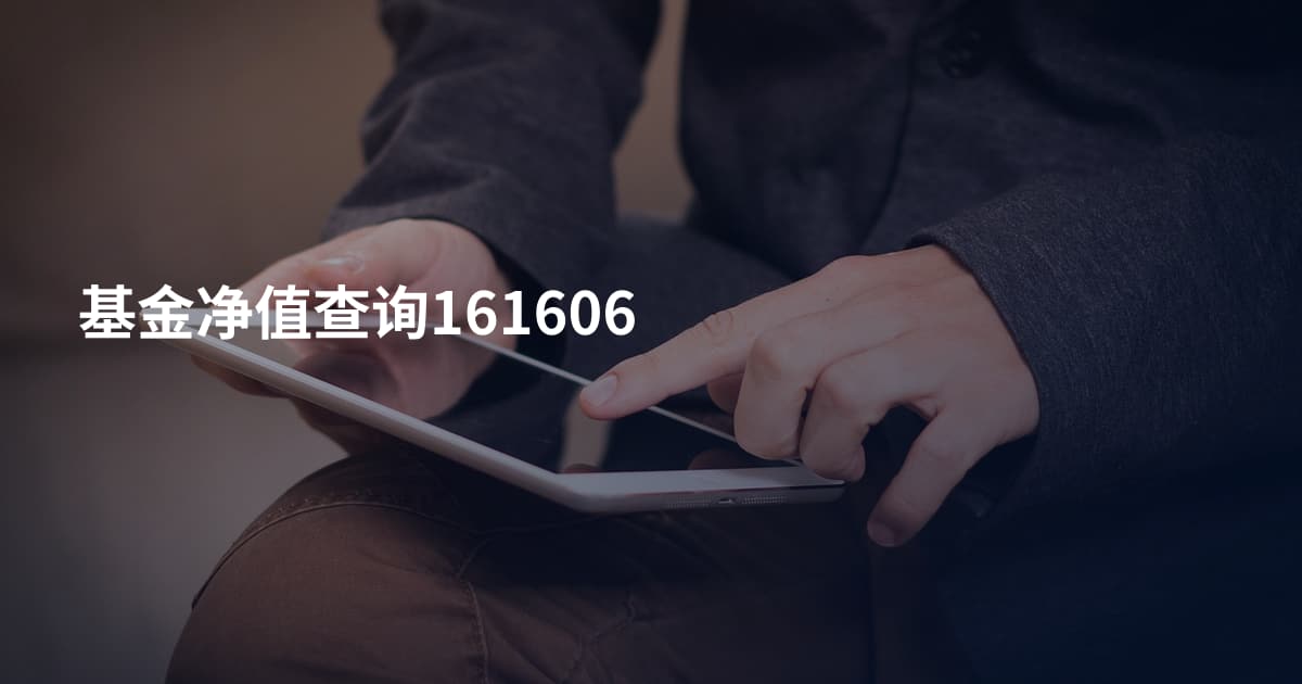基金净值查询161606