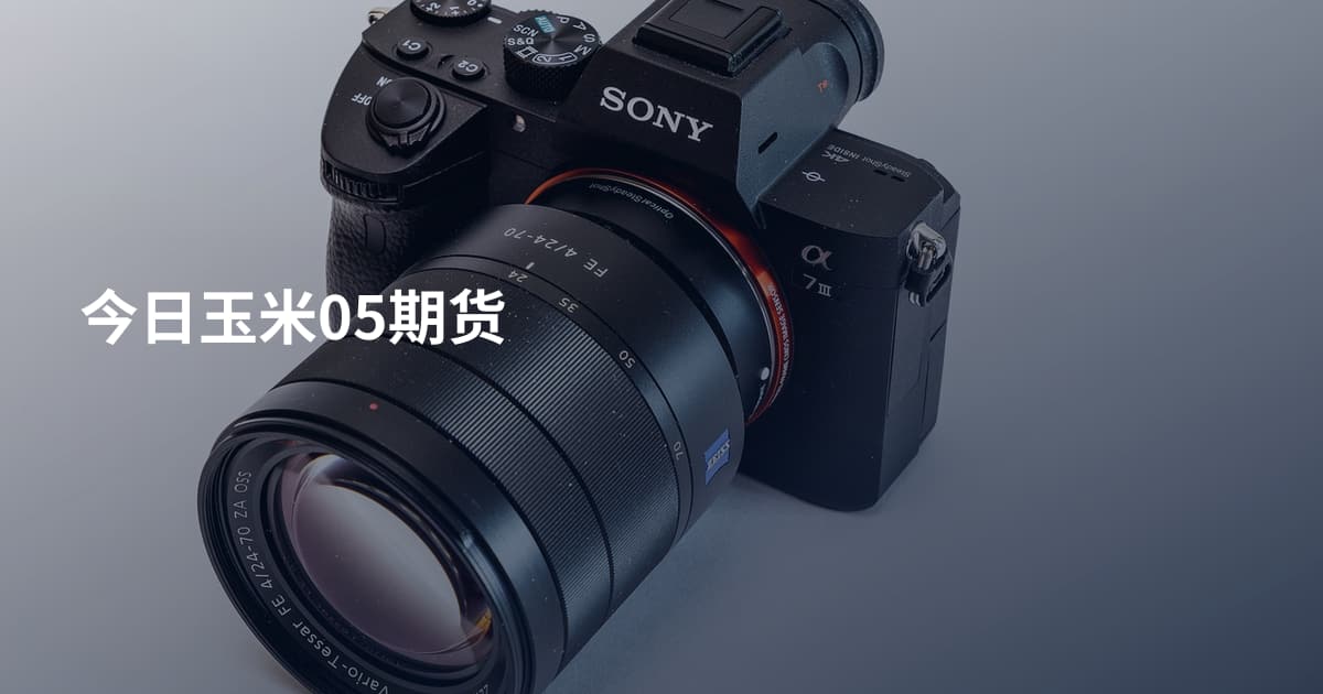今日玉米05期货