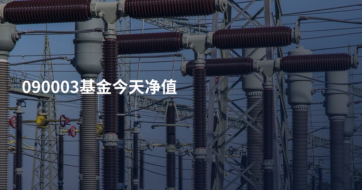 090003基金今天净值