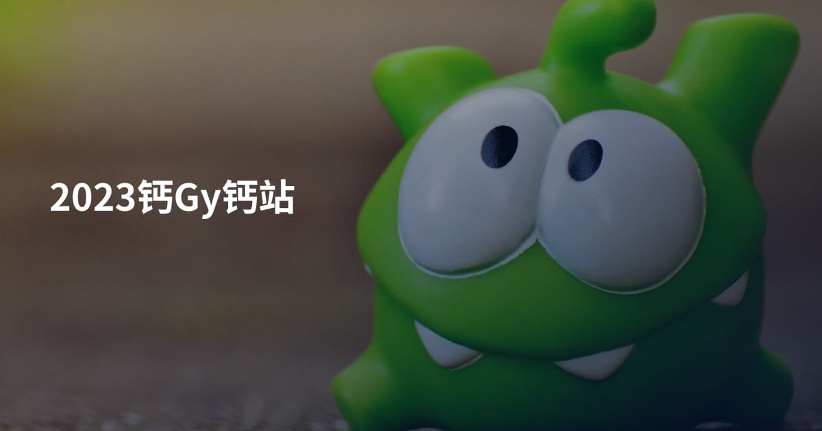 2023钙Gy钙站