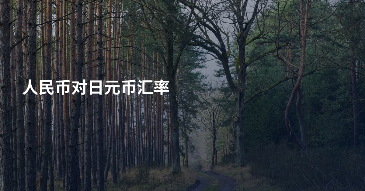 人民币对日元币汇率
