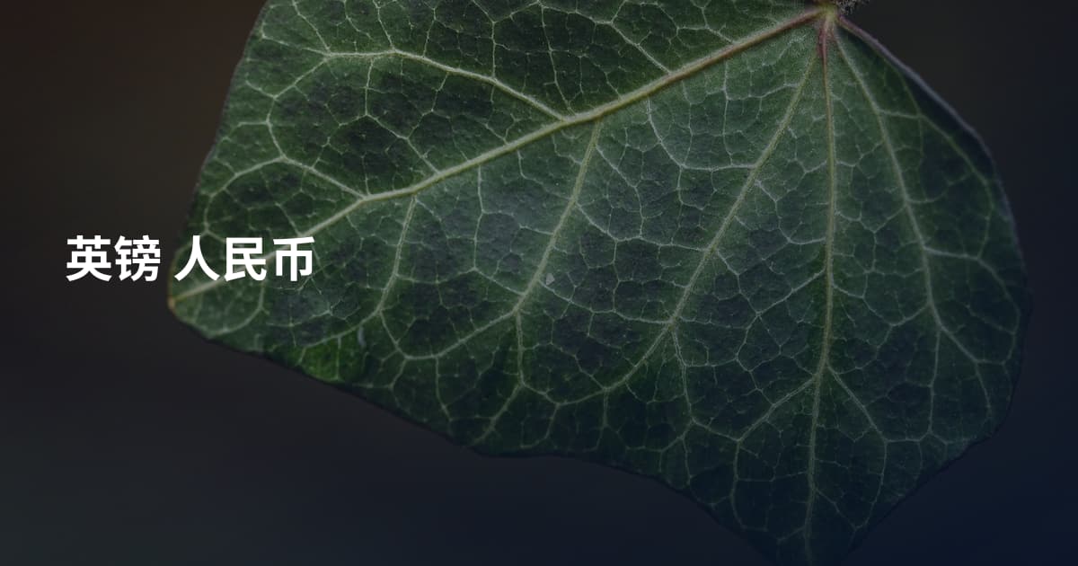 英镑 人民币
