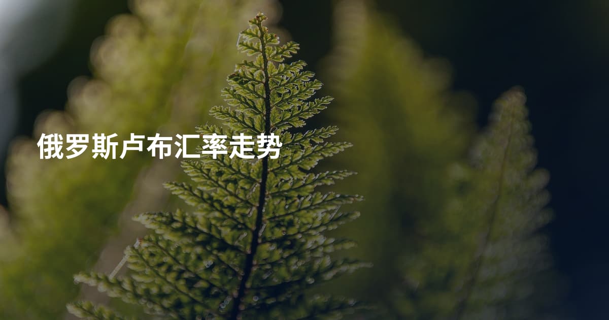 俄罗斯卢布汇率走势