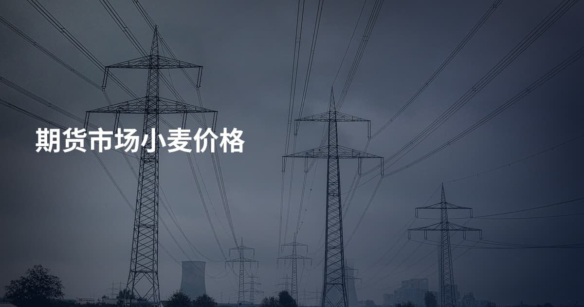 期货市场小麦价格