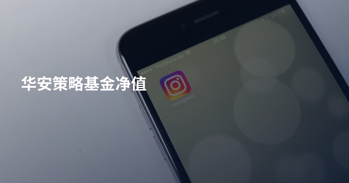 华安策略基金净值