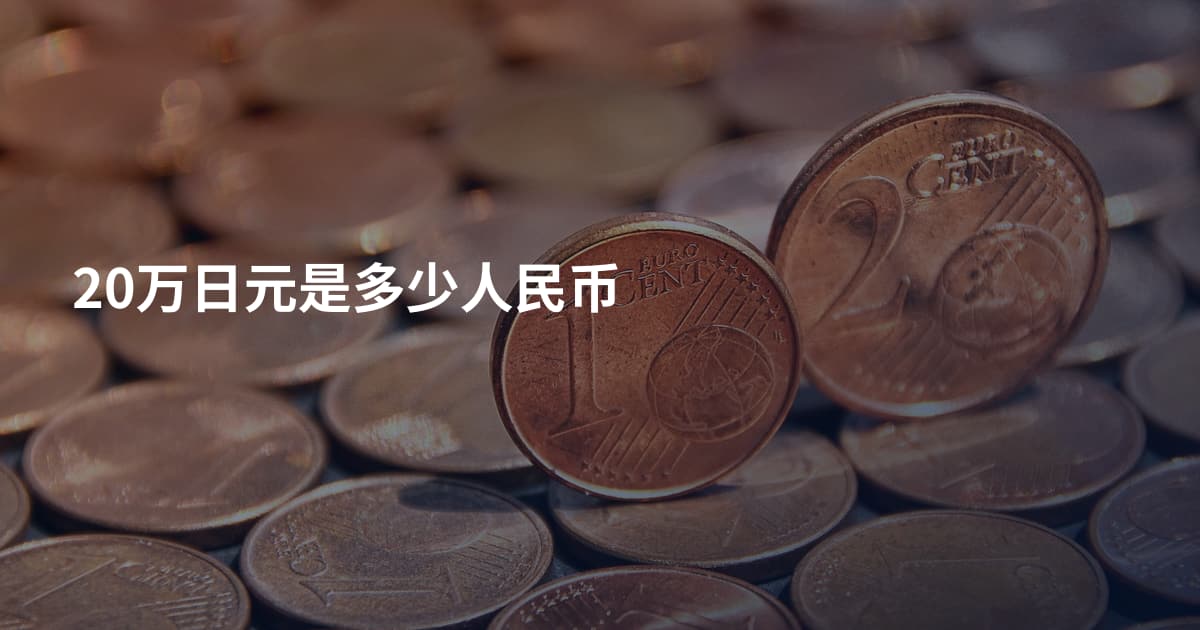 20万日元是多少人民币