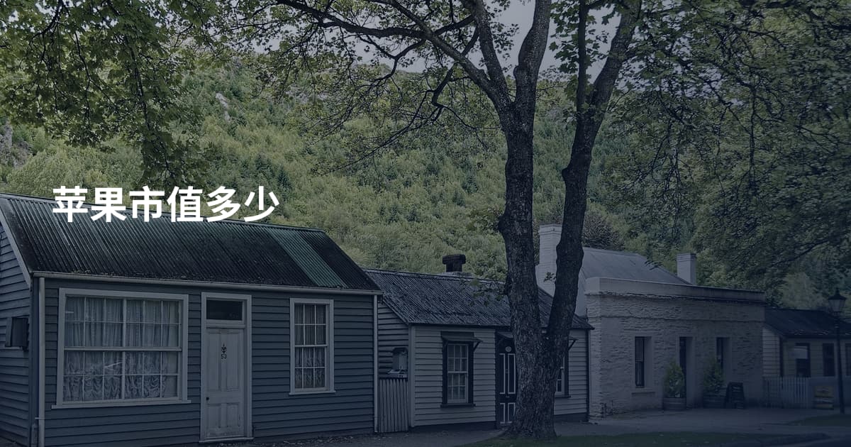 苹果市值多少