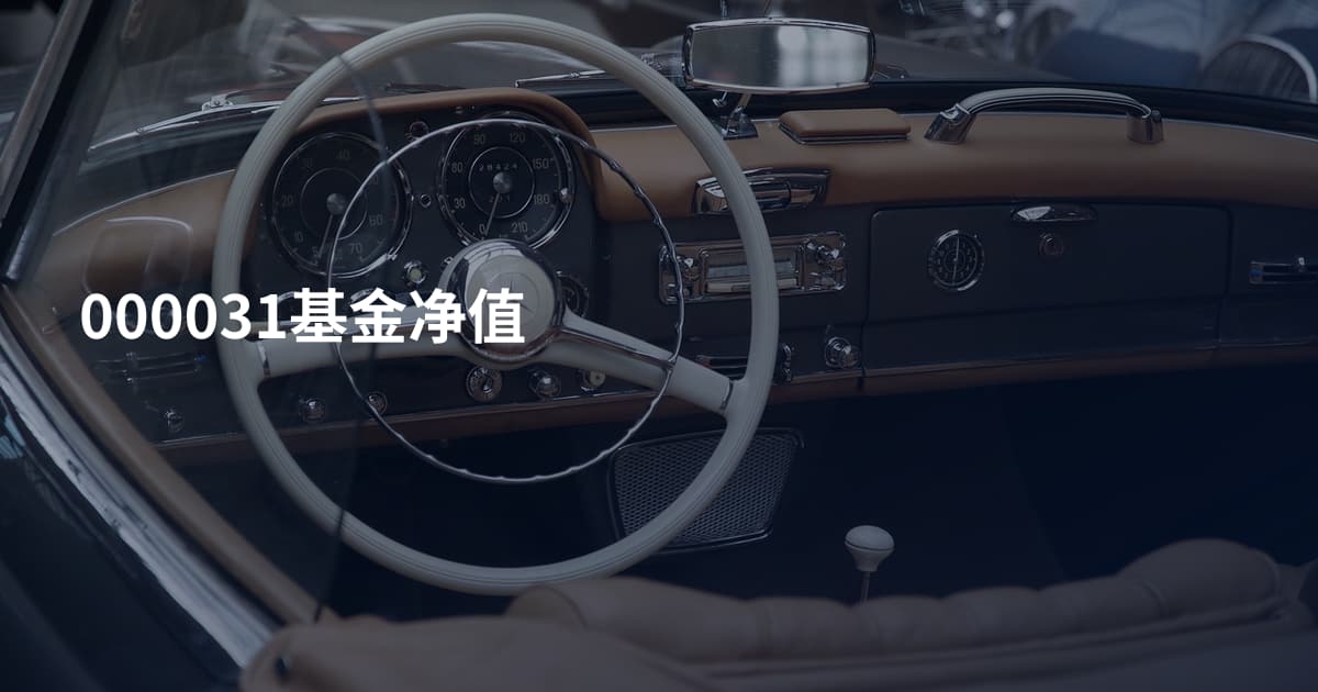 000031基金净值