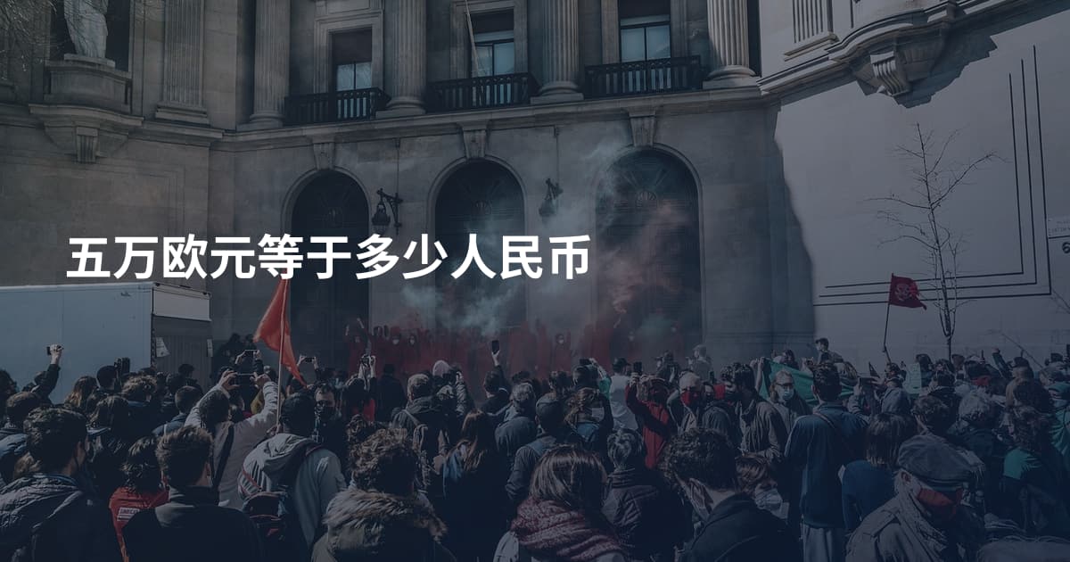 五万欧元等于多少人民币