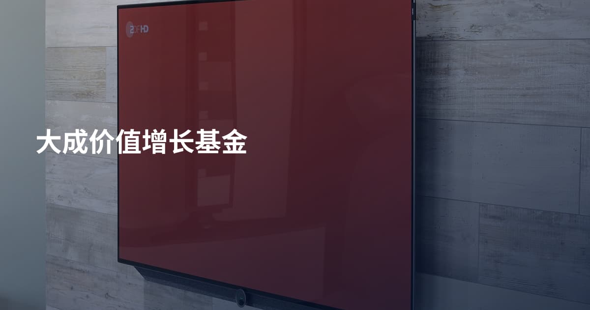 大成价值增长基金